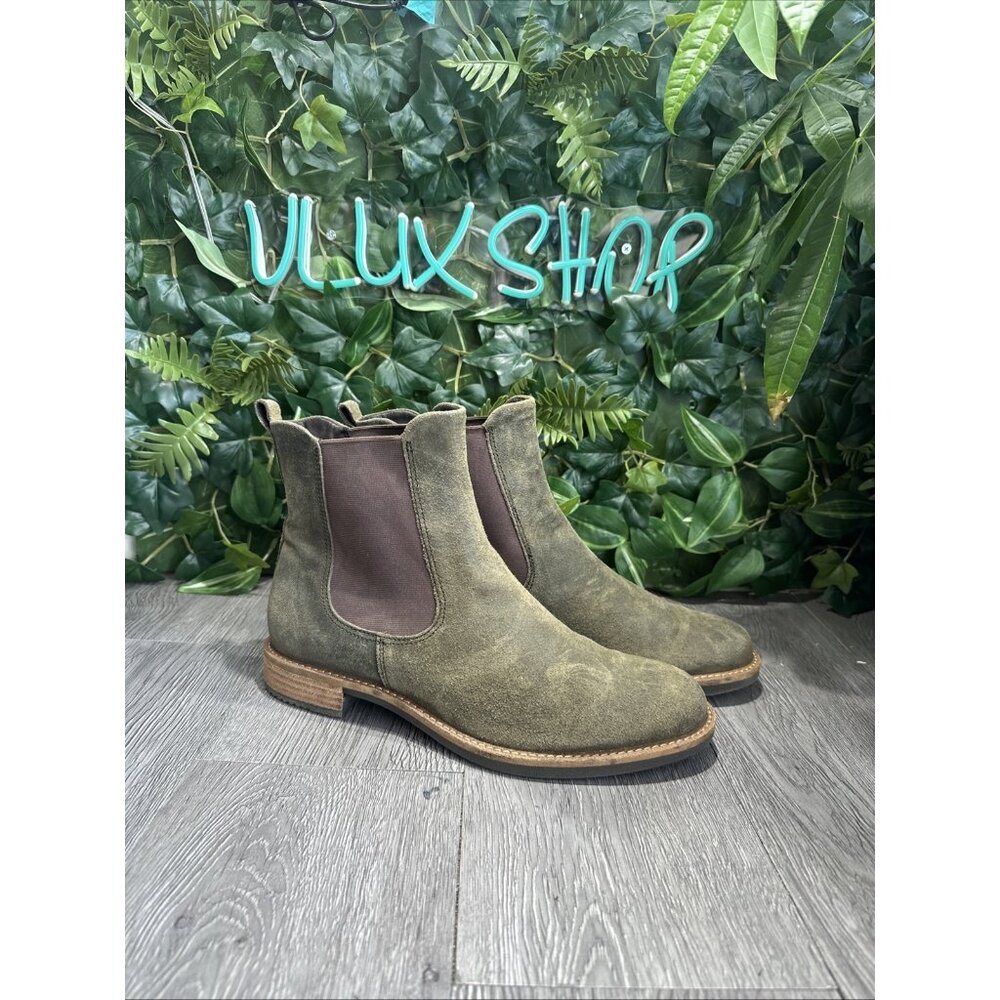 Ecco Sartorelle 25 Chelsea Damen Stiefel Stiefelette Boots Green Women Size 11